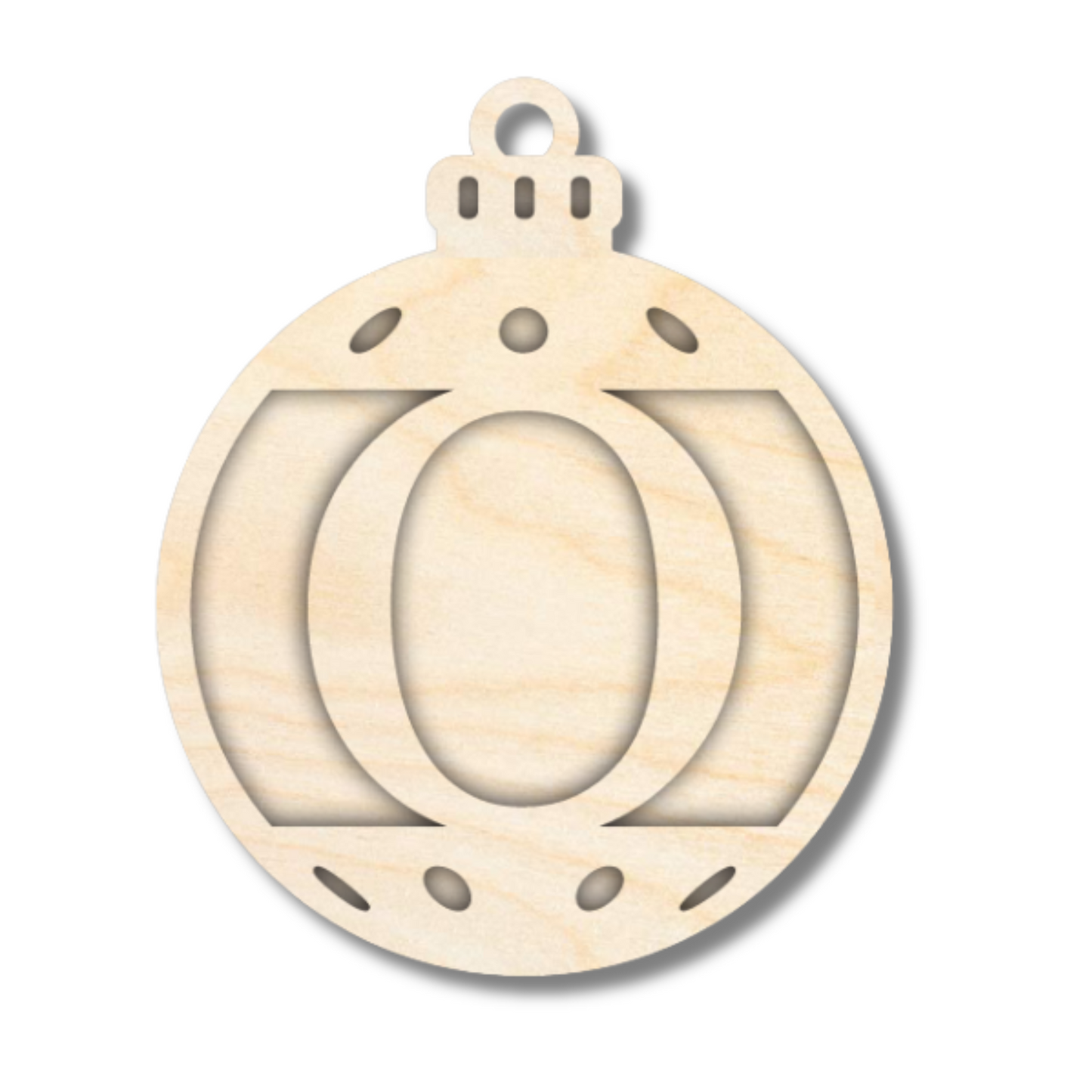 Unfinished Wood Layered Letter Christmas Ornaments | A-Z | 2 Piece | 5" Tall | 1/8" Wood | Wood Craft DIY