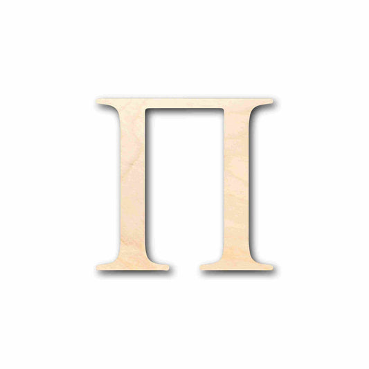 Unfinished Wood Pi Silhouette - Craft- up to 46" DIY