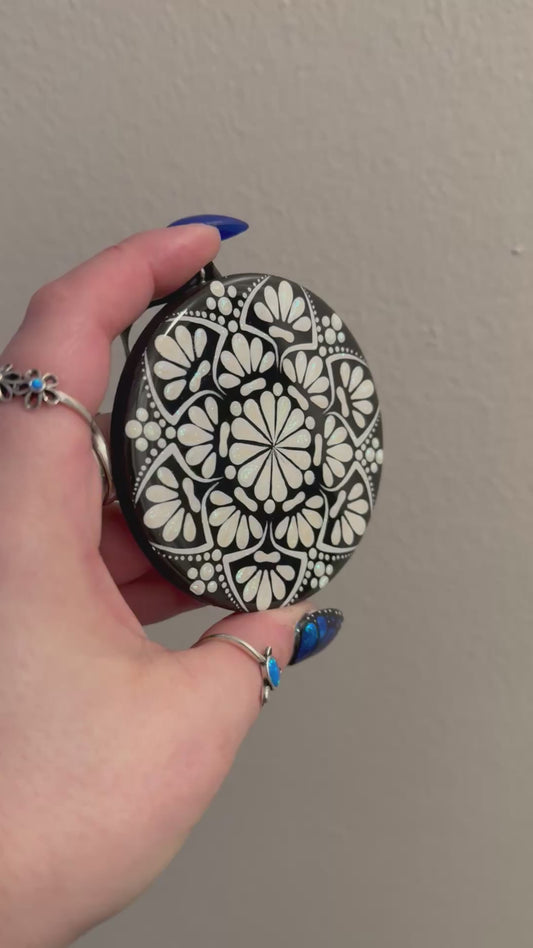 3” Mandala Wood Ornament