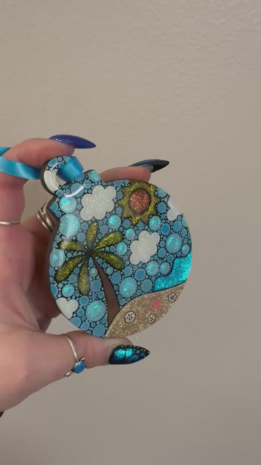 Beach 4” Wood Ornament