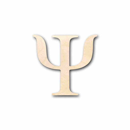 Unfinished Wood Psi Silhouette - Craft- up to 46" DIY