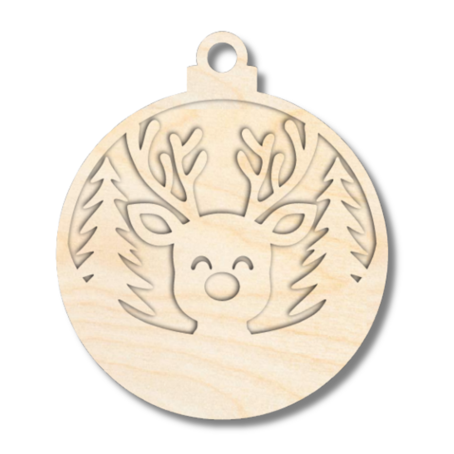 Unfinished Wood Layered Christmas Character Ornaments | 2 Piece | 5" Tall | 1/8" Wood | Wood Craft DIY