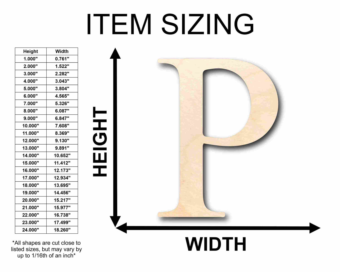 Unfinished Wood Rho Silhouette - Craft- up to 46" DIY