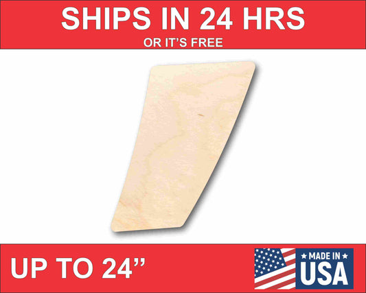 Unfinished Wood Block Symbol Comma - Craft - up to 46" DIY