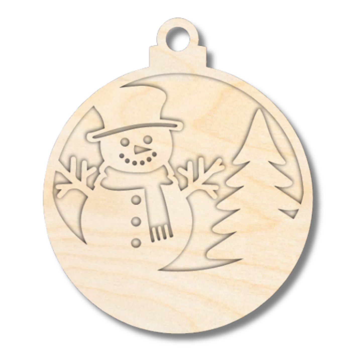 Unfinished Wood Layered Christmas Character Ornaments | 2 Piece | 5" Tall | 1/8" Wood | Wood Craft DIY