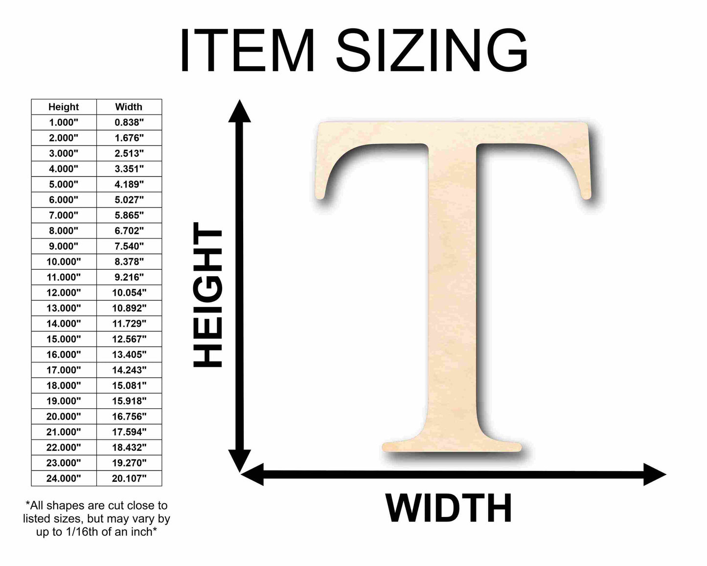 Unfinished Wood Tau Silhouette - Craft- up to 46" DIY