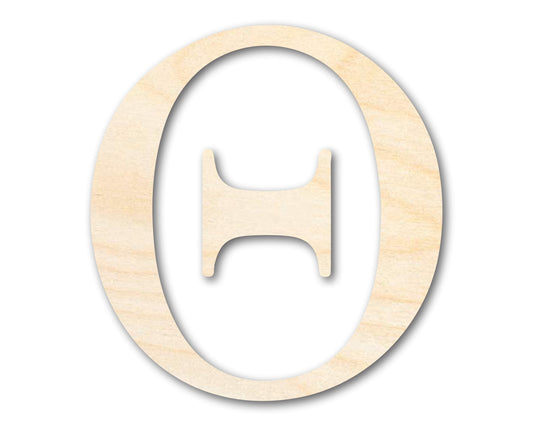 Unfinished Wood Theta Silhouette - Craft- up to 46" DIY