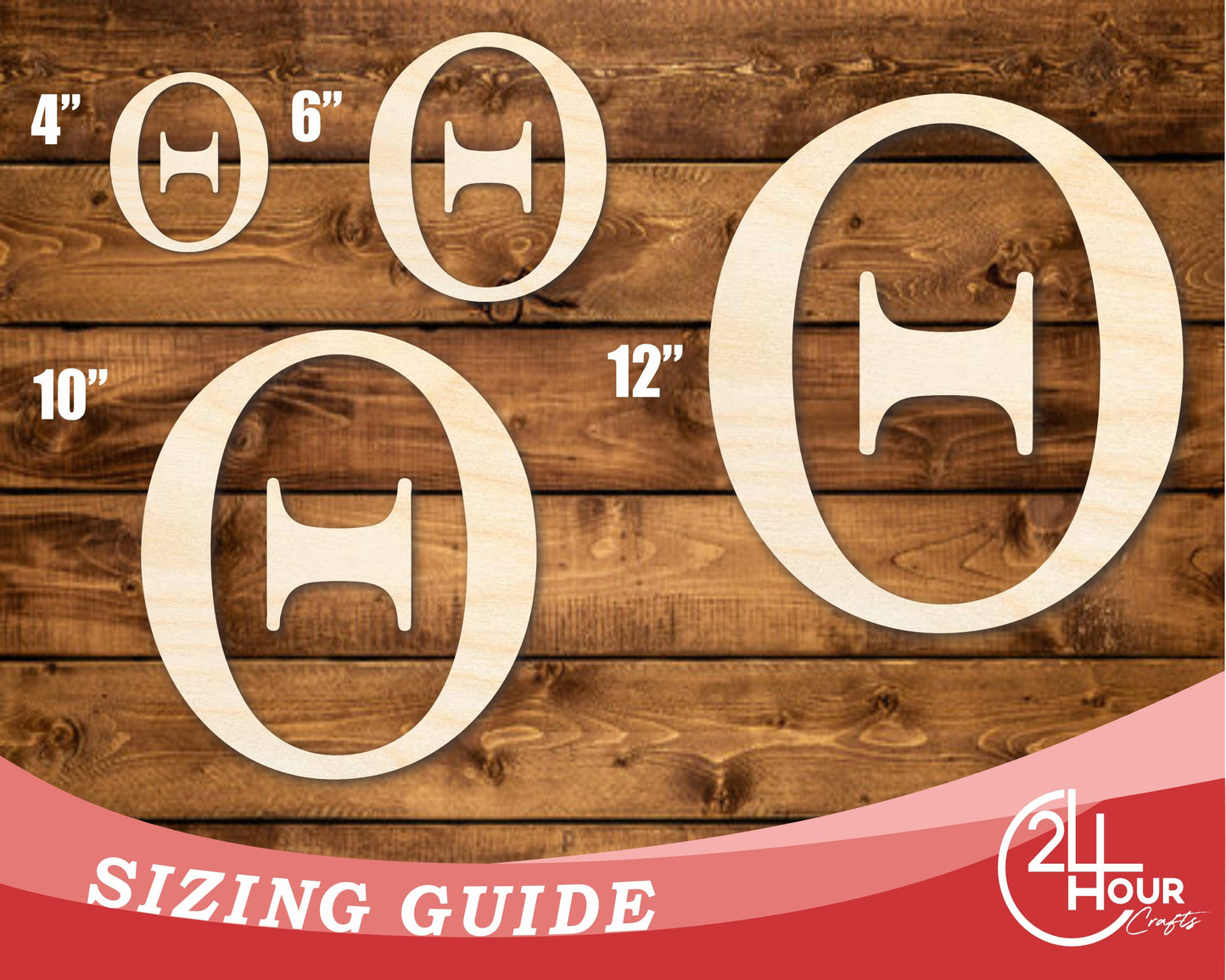 Unfinished Wood Theta Silhouette - Craft- up to 46" DIY