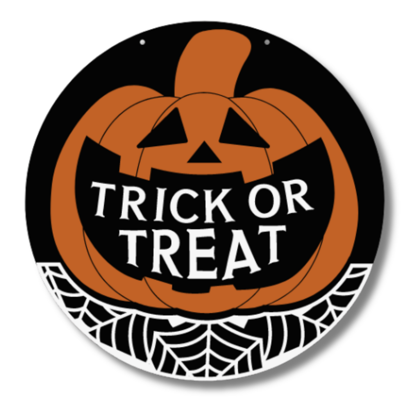 Unfinished Wood Trick or Treat Jack-o-Lantern Door Sign Kit | Wood Craft Cutouts | 1/4" Thick |