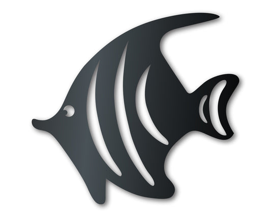 Metal Tropical Fish Sign | Indoor Outdoor | Up to 46" | Over 20 Color Options