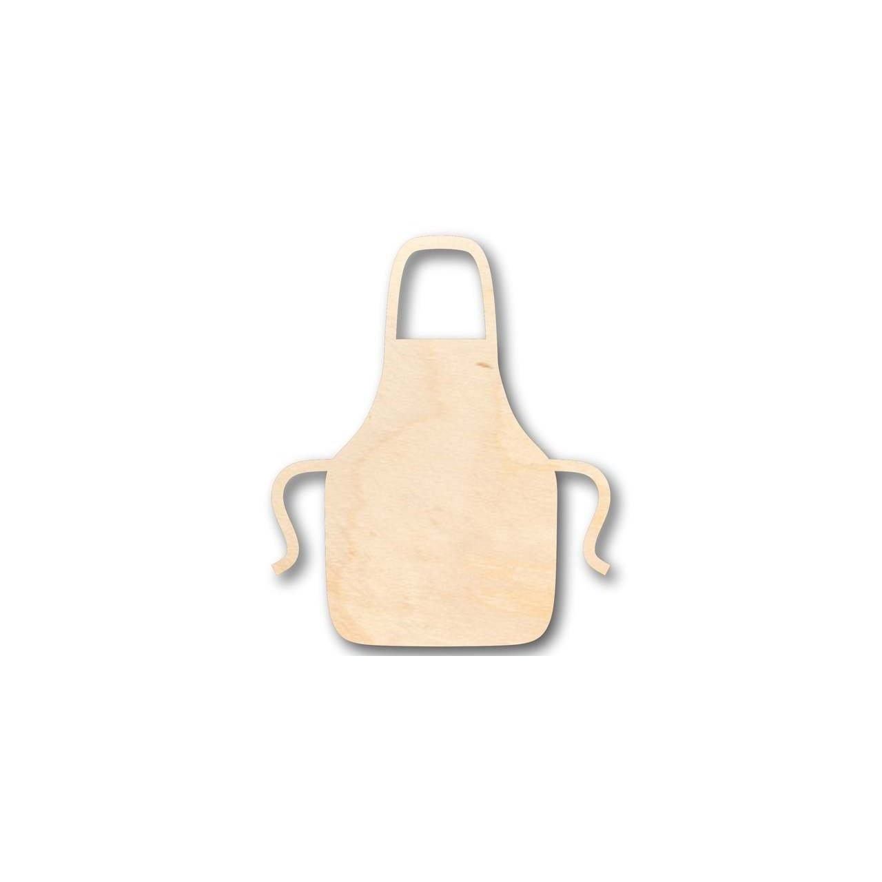 Unfinished Wood Apron Shape - Craft - up to 46" DIY