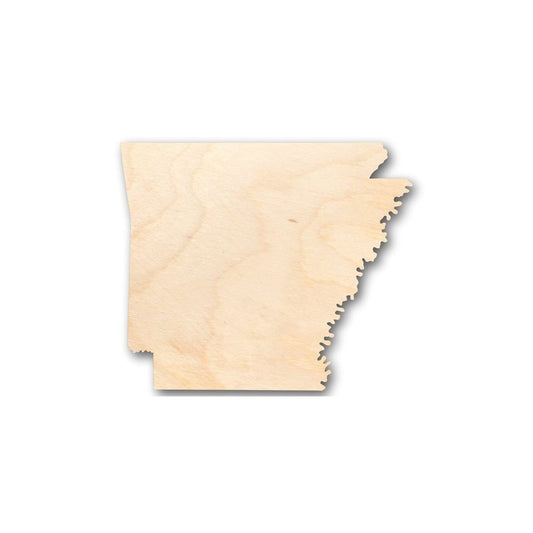 Unfinished Wood Arkansas Shape - State - Craft - up to 46" DIY