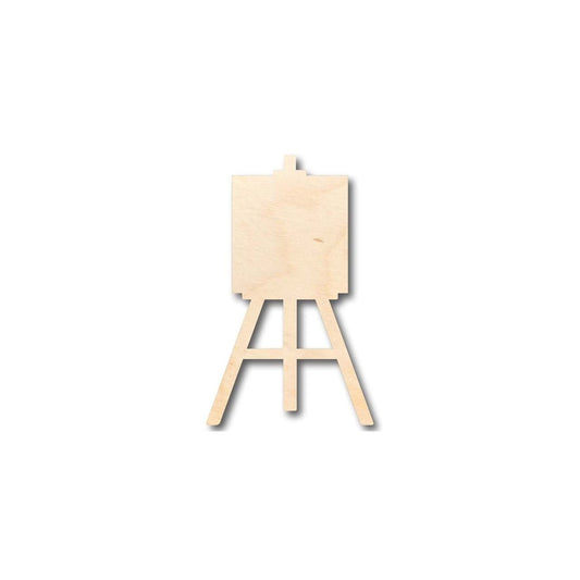 Unfinished Wood Artist Painting Easel Shape - Craft - up to 46" DIY