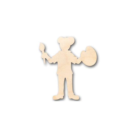 Unfinished Wood Artist Painting Shape - Craft - up to 46" DIY