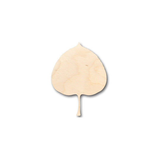 Unfinished Wood Aspen Leaf Shape - Craft - up to 46" DIY