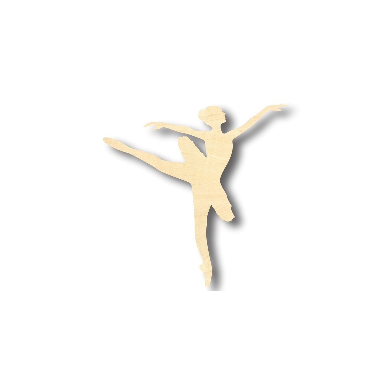 Unfinished Wood Ballerina Dancer Shape - Craft- up to 46" DIY