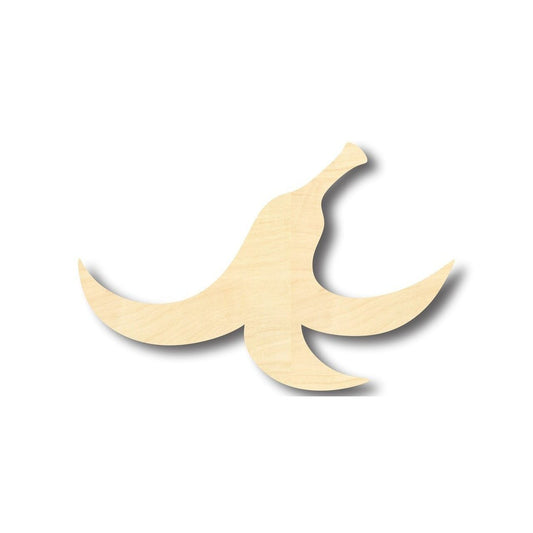 Unfinished Wood Banana Peel Shape - Fruit - Craft- up to 46" DIY