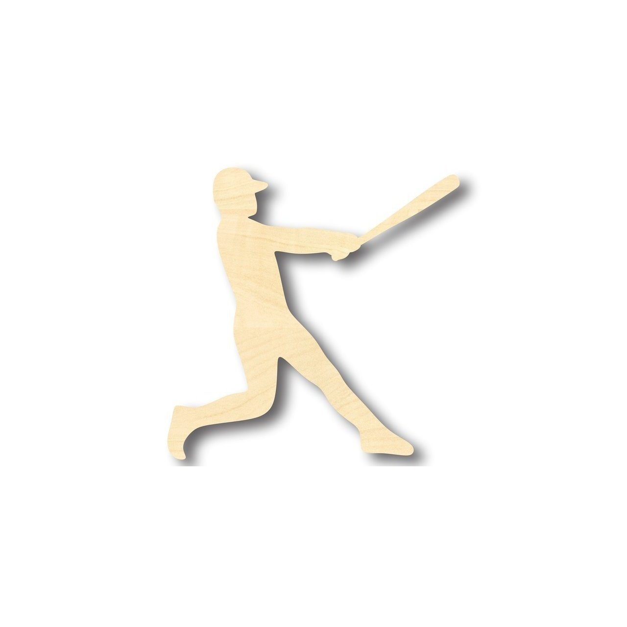 Unfinished Wood Baseball Player Shape - Sports - Kids Room Decor - up to 46" DIY