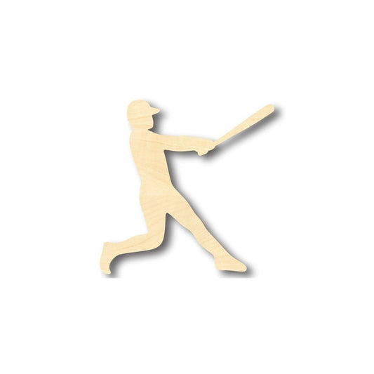 Unfinished Wood Baseball Player Shape - Sports - Kids Room Decor - up to 46" DIY