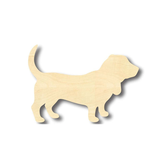 Unfinished Wood Basset Hound Dog Shape - Animal - Pet - Craft - up to 46" DIY