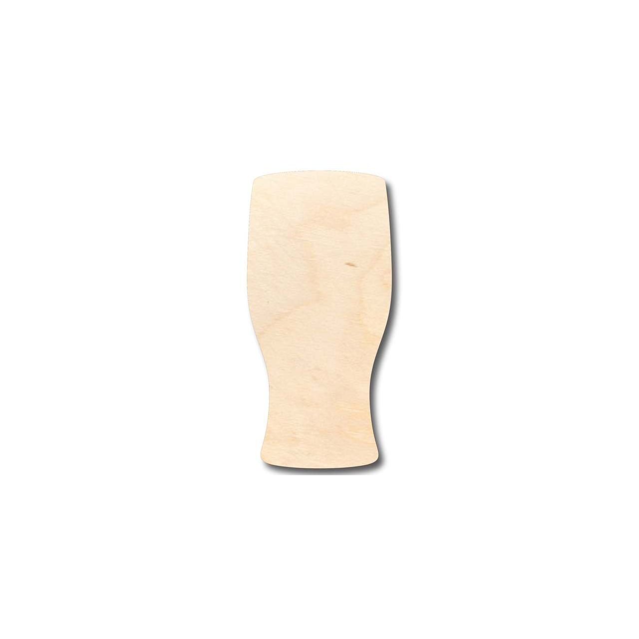 Unfinished Wood Beer Pint Glass Shape - Bar Decor - Craft - up to 46" DIY