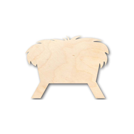 Unfinished Wood Bethlehem Manger Shape - Christmas - Craft - up to 46" DIY