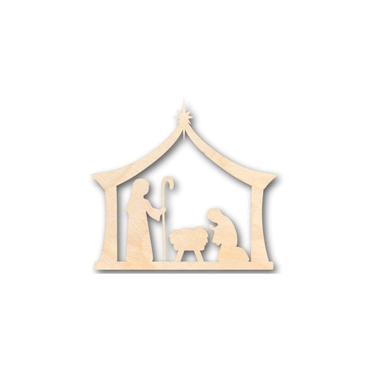 Unfinished Wood Bethlehem Nativity Shape - Christmas - Craft - up to 46" DIY