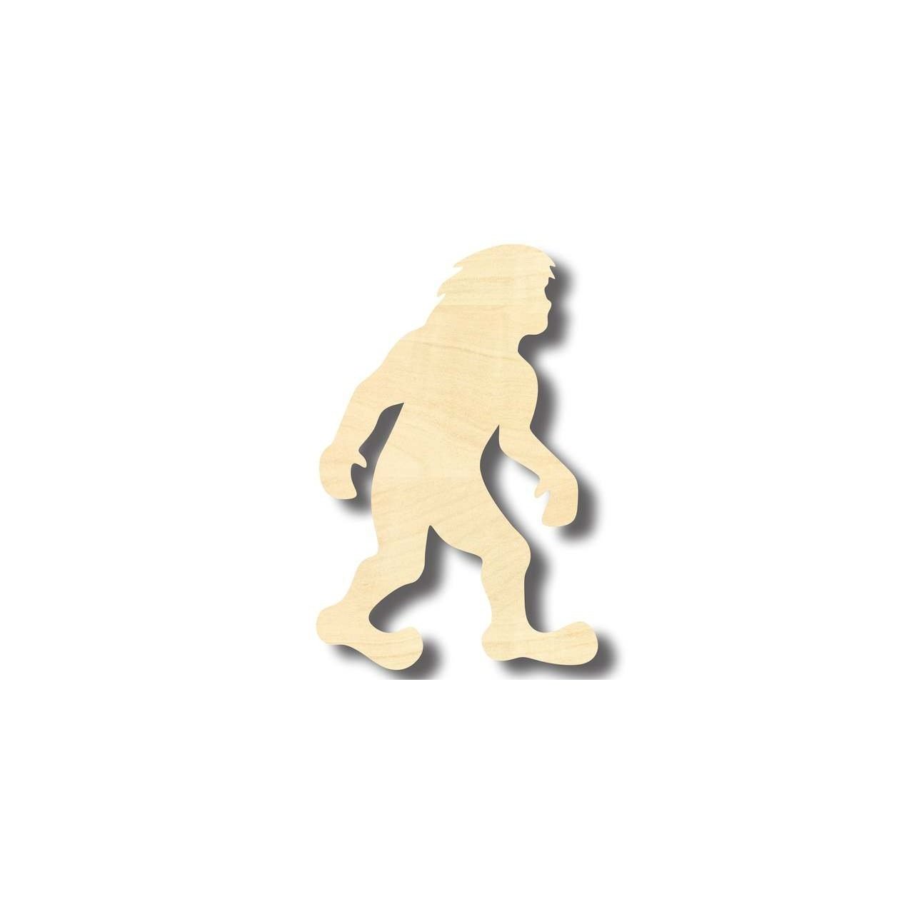 Unfinished Wood Bigfoot Shape - Craft - up to 46" DIY