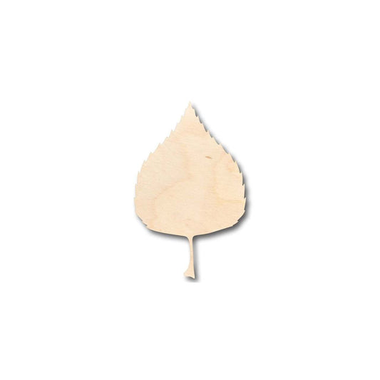 Unfinished Wood Birch Leaf Shape - Fall - Craft - up to 46" DIY