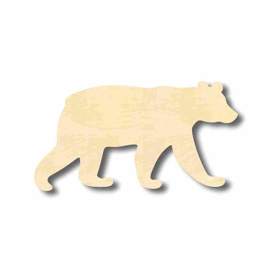 Unfinished Wood Black Bear Shape - Animal - Craft - up to 46" DIY