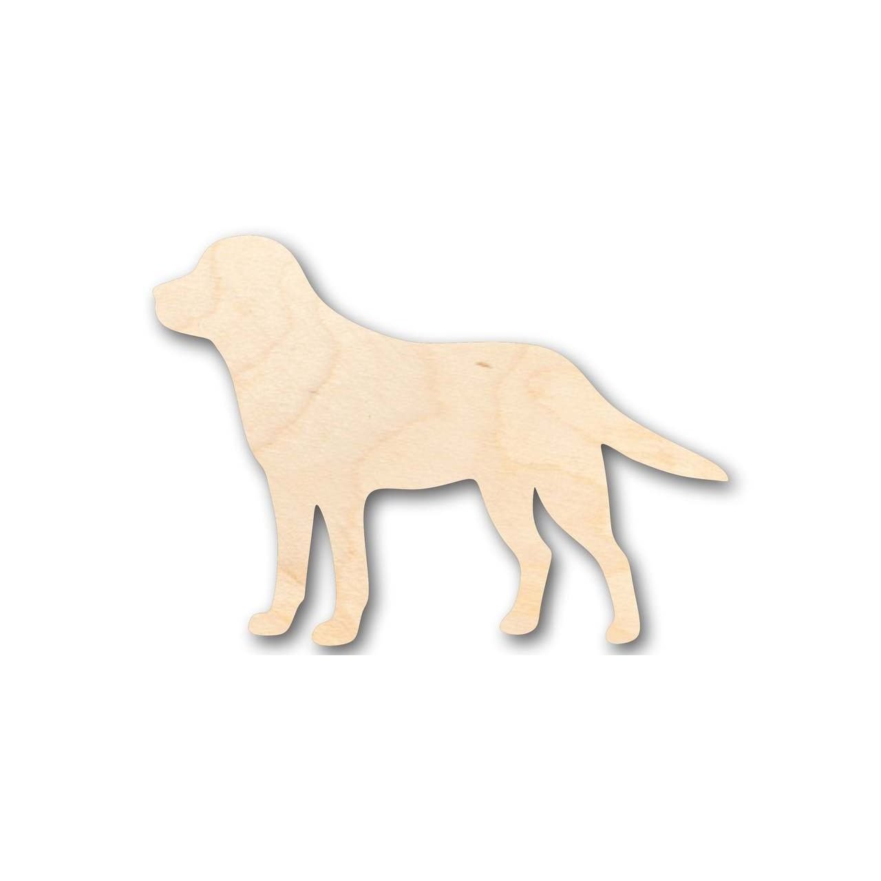 Unfinished Wood Black Golden Labrador Dog Shape - Animal - Pet - Craft - up to 46" DIY