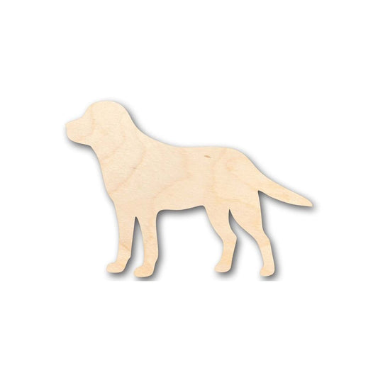 Unfinished Wood Black Golden Labrador Dog Shape - Animal - Pet - Craft - up to 46" DIY