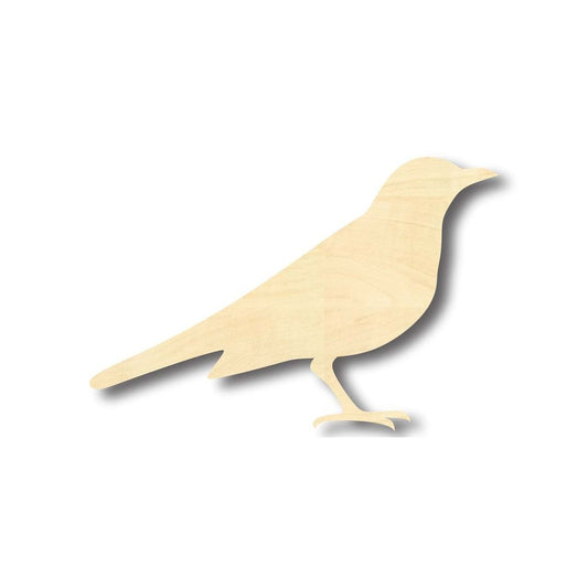 Unfinished Wood Blackbird Shape - Animal - Wildlife - Craft - up to 46" DIY