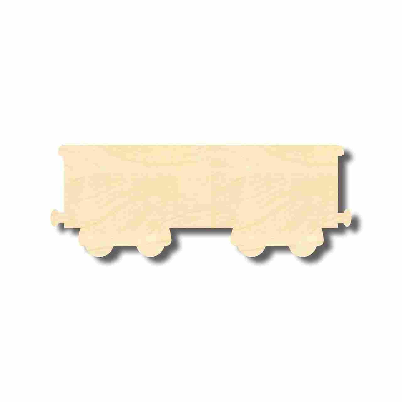 Unfinished Wood Boxcar Train Shape - Craft - up to 46" DIY