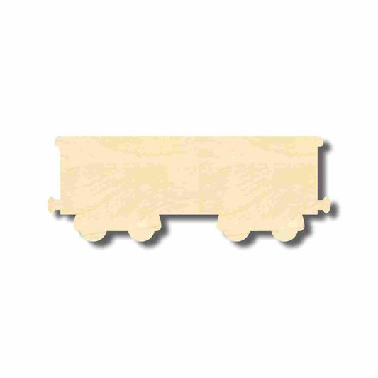 Unfinished Wood Boxcar Train Shape - Craft - up to 46" DIY