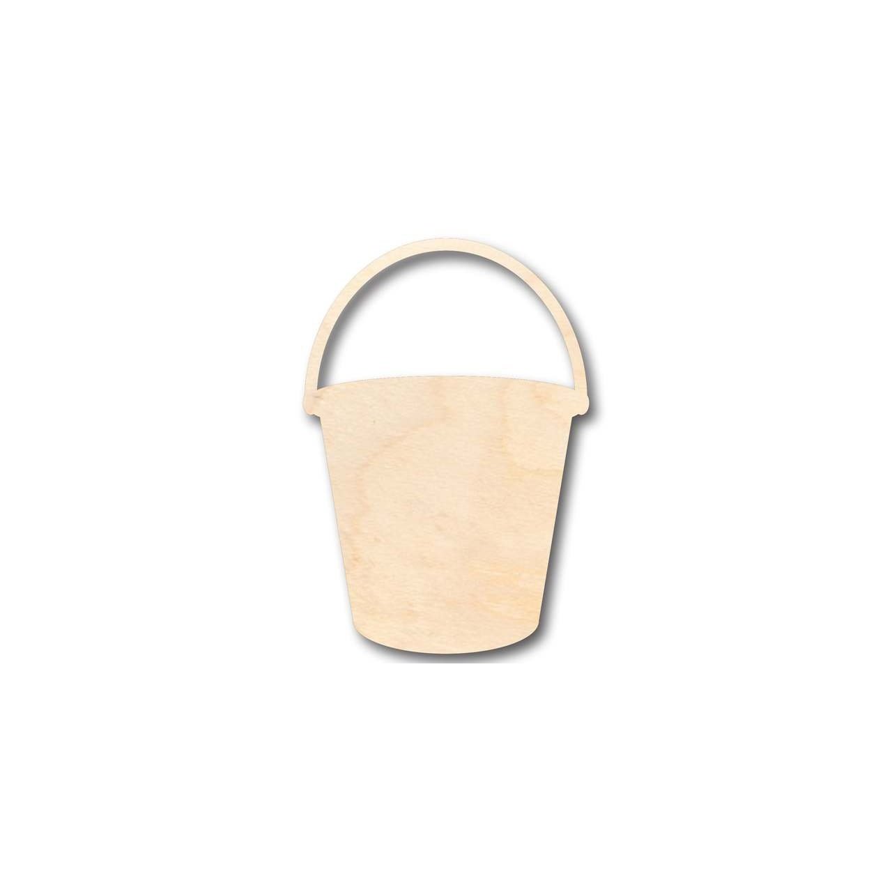 Unfinished Wood Bucket Shape - Food - Craft - up to 46" DIY