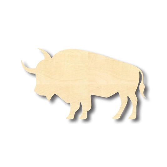 Unfinished Wood Buffalo Bison Shape - Animal - Craft - up to 46" DIY