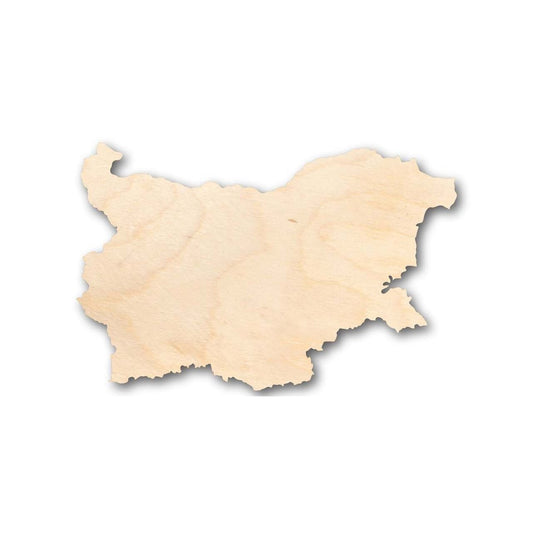 Unfinished Wood Bulgaria Shape - Country - Craft - up to 46" DIY