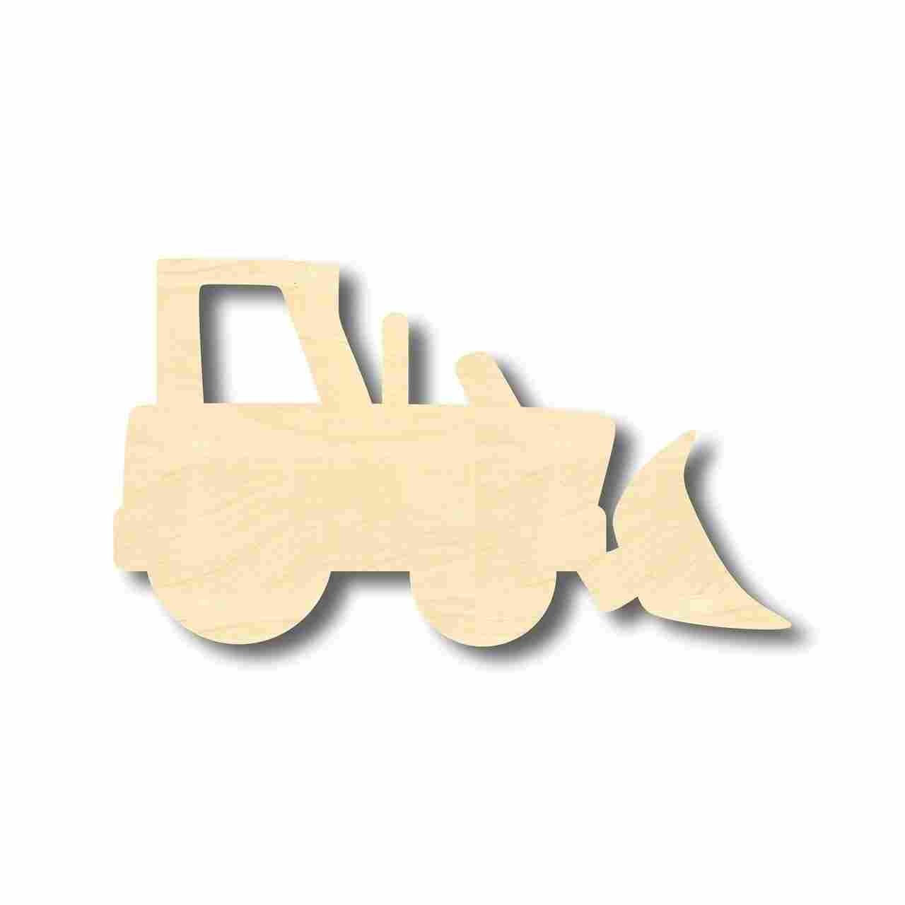 Unfinished Wood Bulldozer Shape - Craft - up to 46" DIY