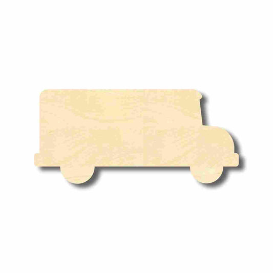 Unfinished Wood Bus Shape - Craft - up to 46" DIY
