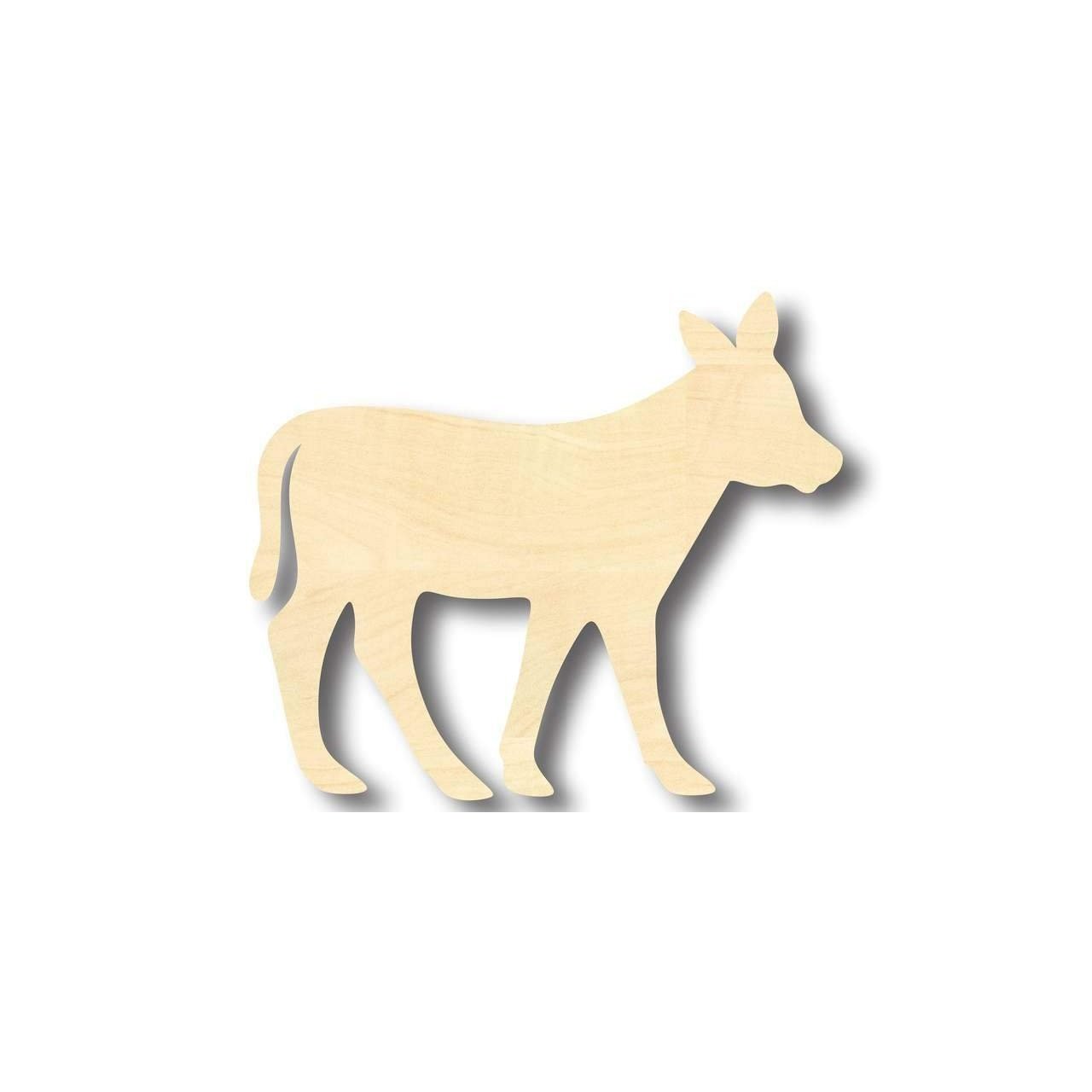 Unfinished Wood Calf Shape - Animal - Craft - up to 46" DIY