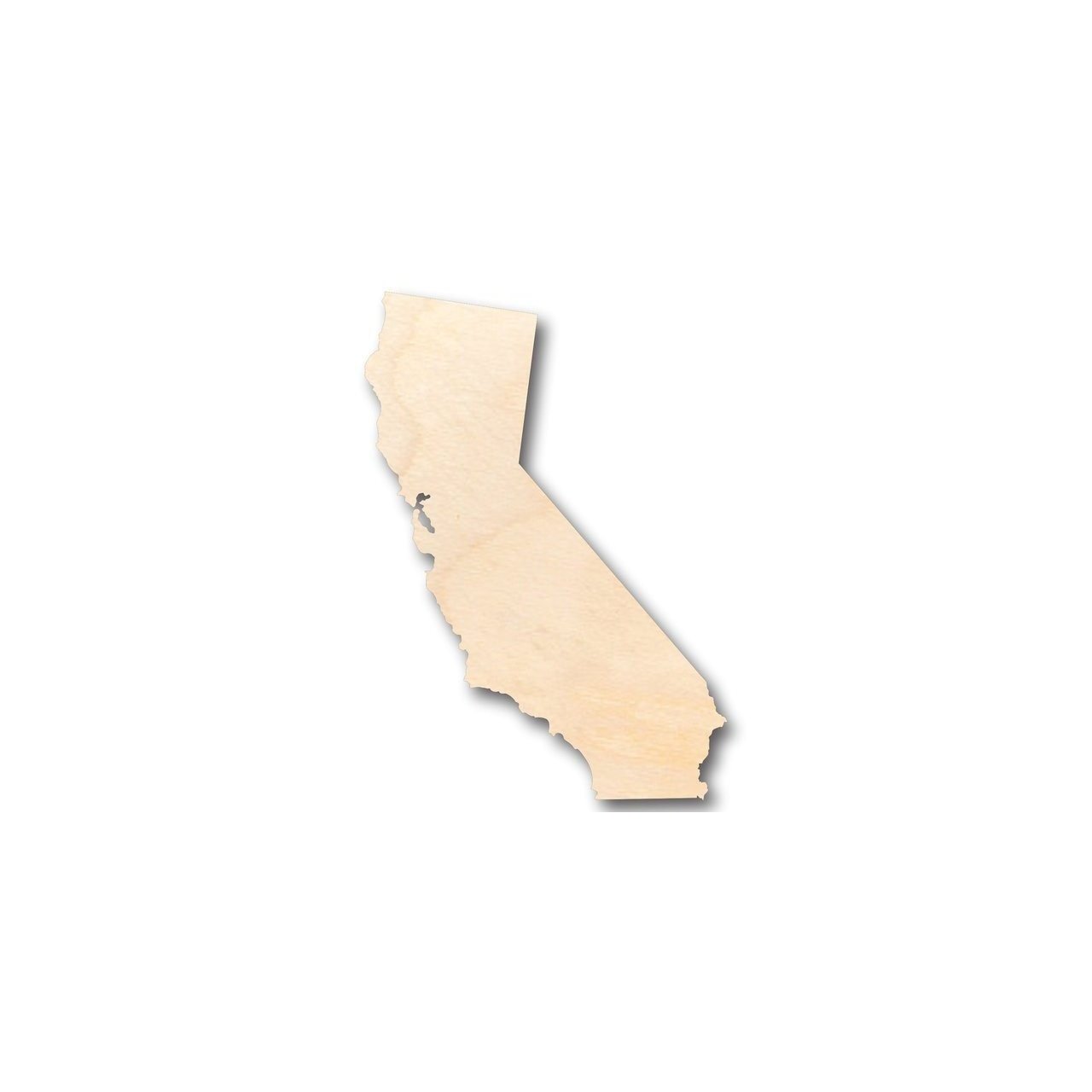 Unfinished Wood California Shape - State - Craft - up to 46" DIY