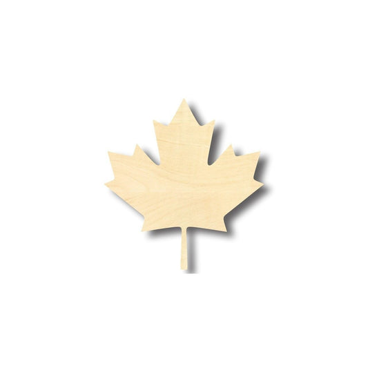 Unfinished Wood Canadian Maple Leaf Shape - Leaves - Craft - up to 46" DIY