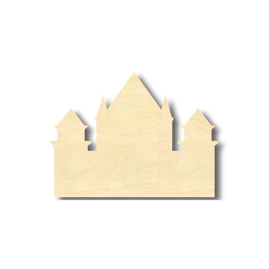 Unfinished Wood Castle Shape - Middle Ages - Craft - up to 46" DIY