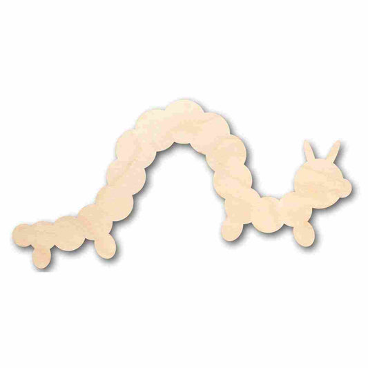 Unfinished Wood Caterpillar Shape - Insect - Animal - Wildlife - Craft - up to 46" DIY