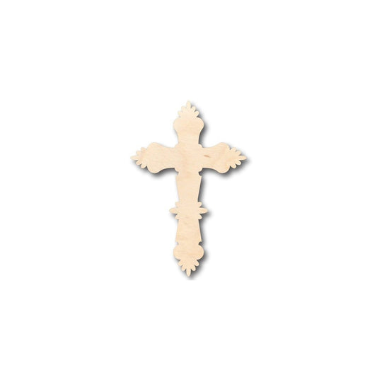 Unfinished Wood Catholic Cross Shape - Easter - Christian - Craft - up to 46" DIY