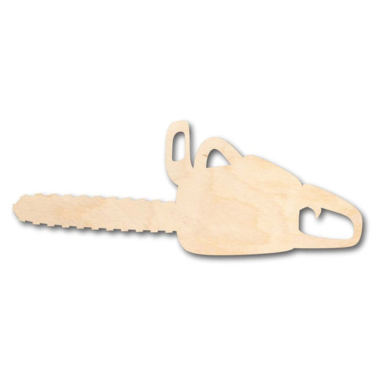 Unfinished Wood Chainsaw Shape - Tool - Craft - up to 46" DIY