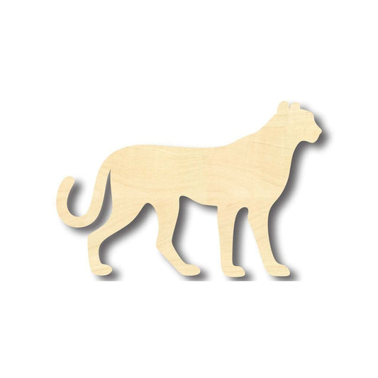 Unfinished Wood Cheetah Shape - Animal - Wildlife - Craft - up to 46" DIY