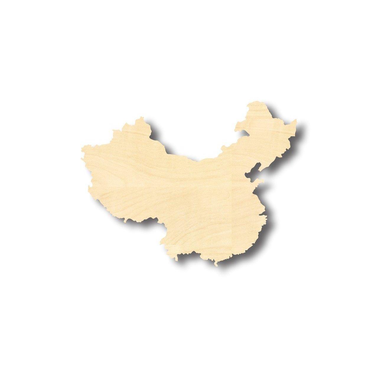 Unfinished Wood China Shape - Countries - Craft - up to 46" DIY