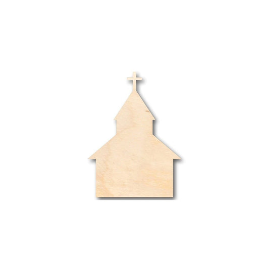 Unfinished Wood Church Shape - Christian - Craft - up to 46" DIY